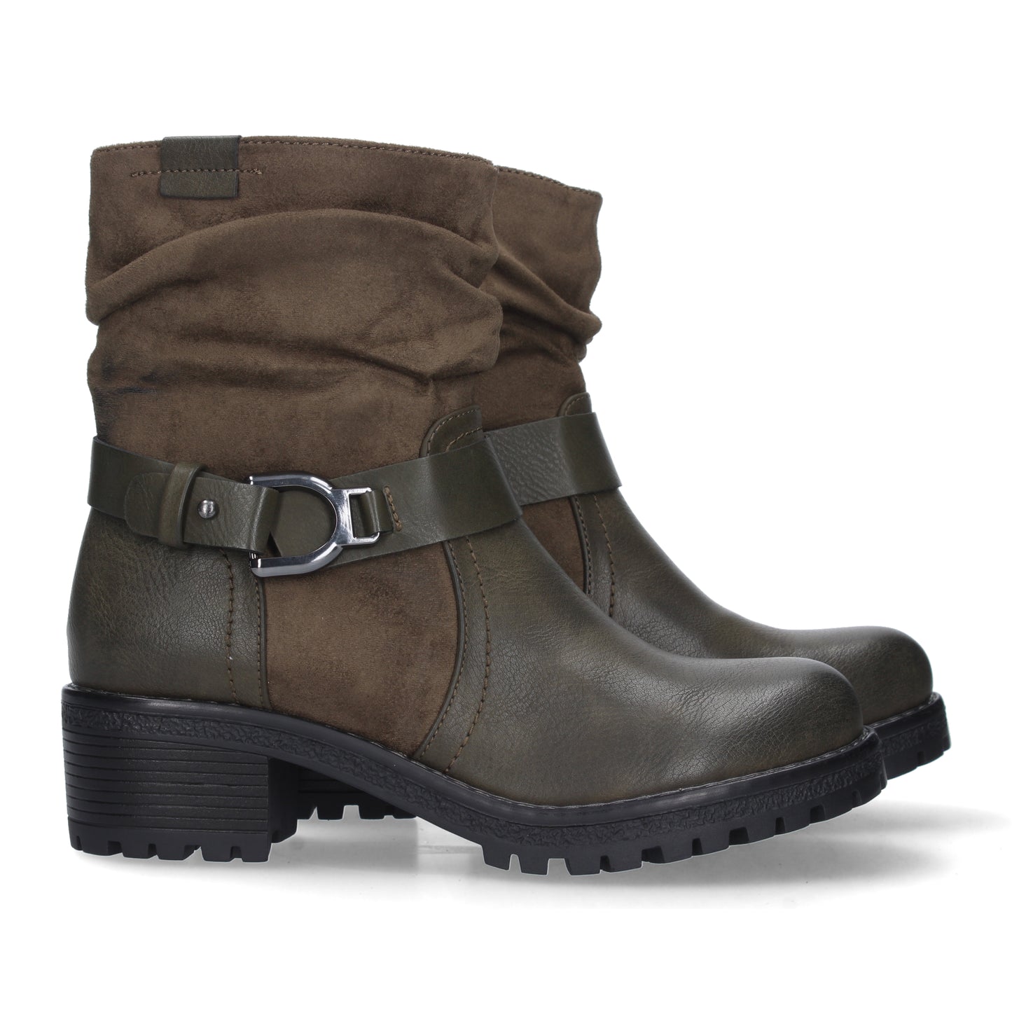 Comprar Botin de Tacon Ancho 2829-Verde-Luca Morelli