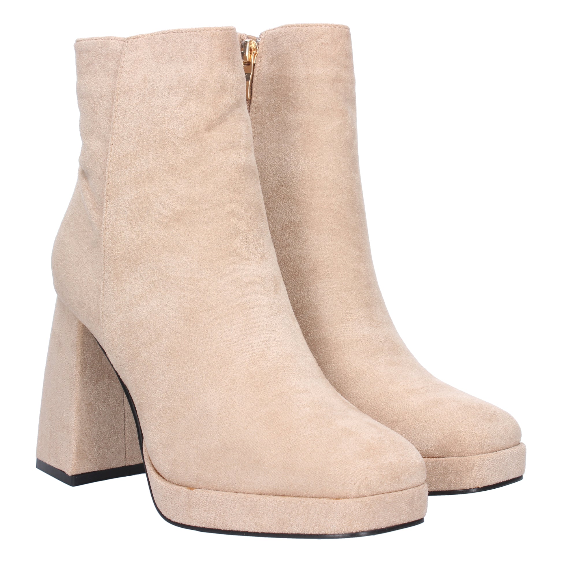 Comprar Botín de mujer con tacón asimetrico 2S-2088-Beige-Luca Morelli