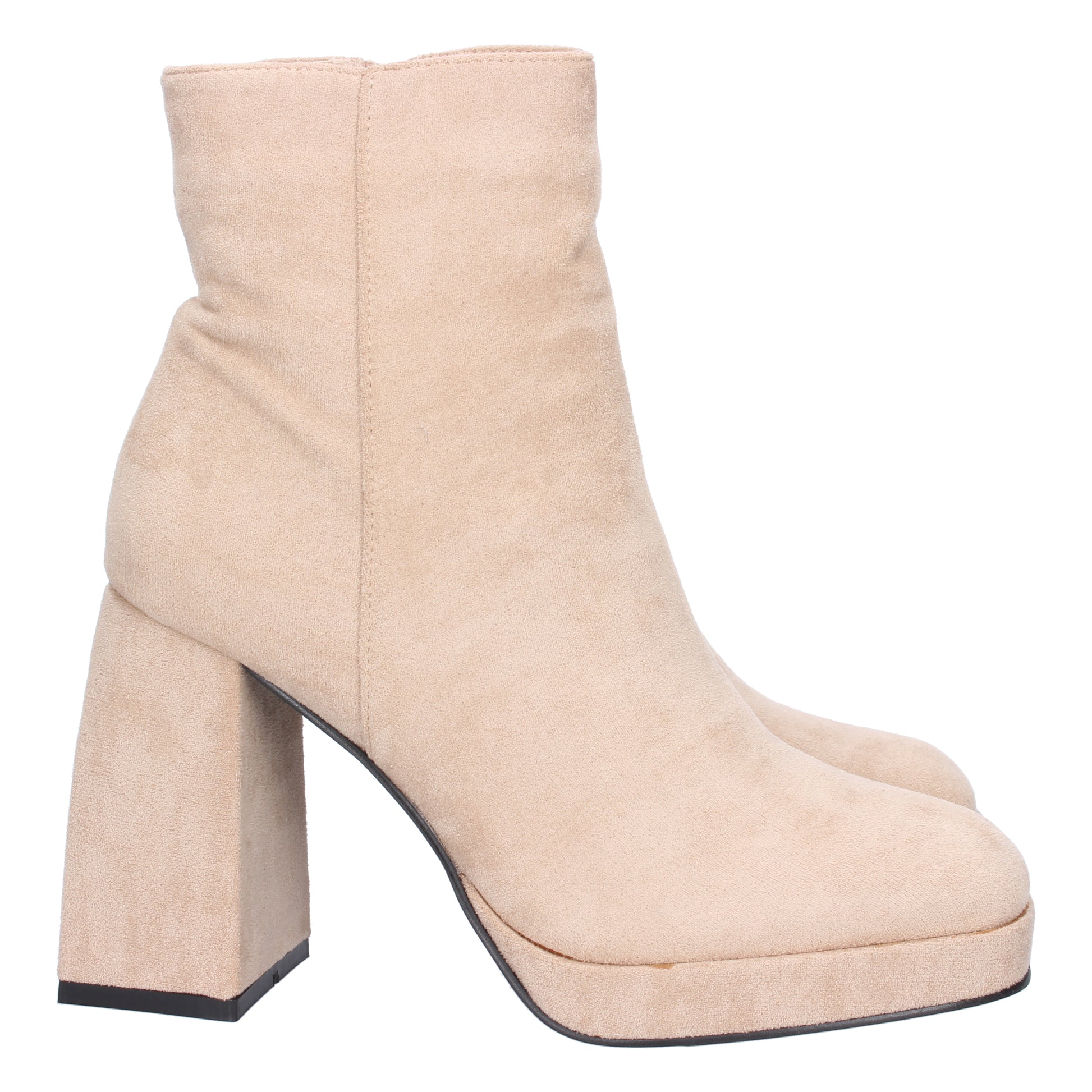 Comprar Botín de mujer con tacón asimetrico 2S-2088-Beige-Luca Morelli