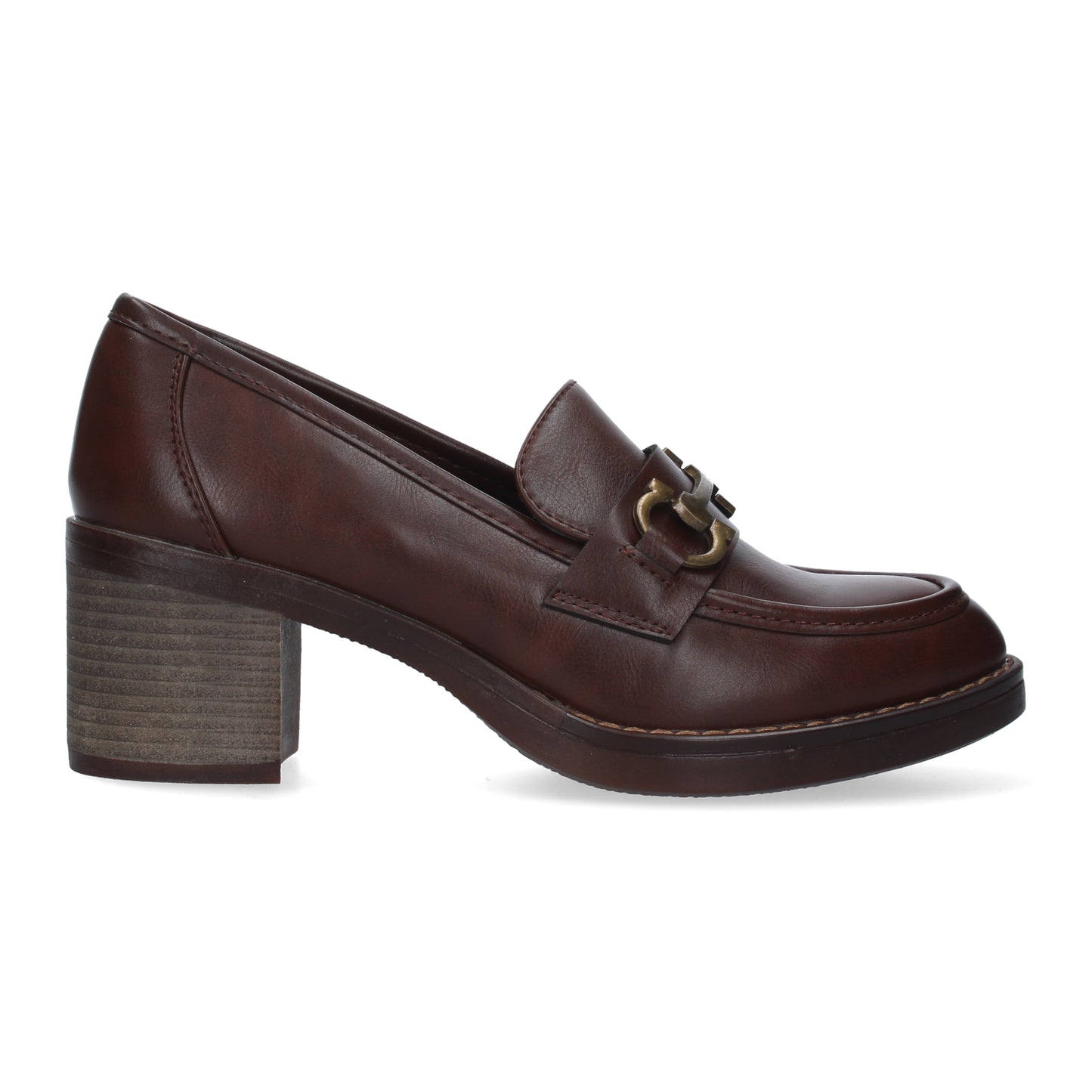 Comprar Mocasin de tacon 7421-Marron-Luca Morelli