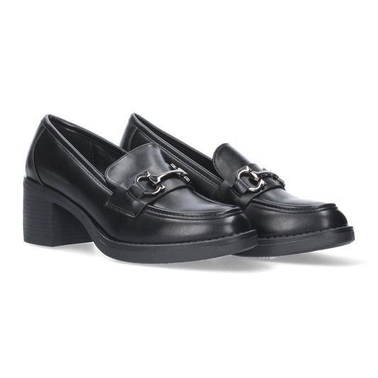 Comprar Mocasin de tacon 7421-Negro-Luca Morelli