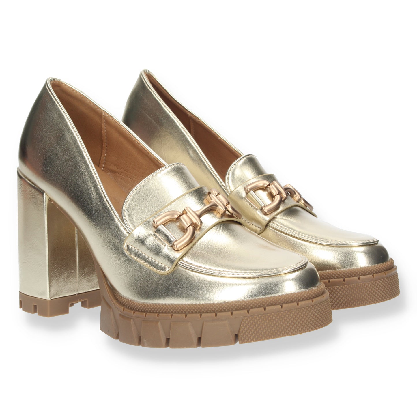 Comprar Mocasin de tacon 8023-Oro-Luca Morelli