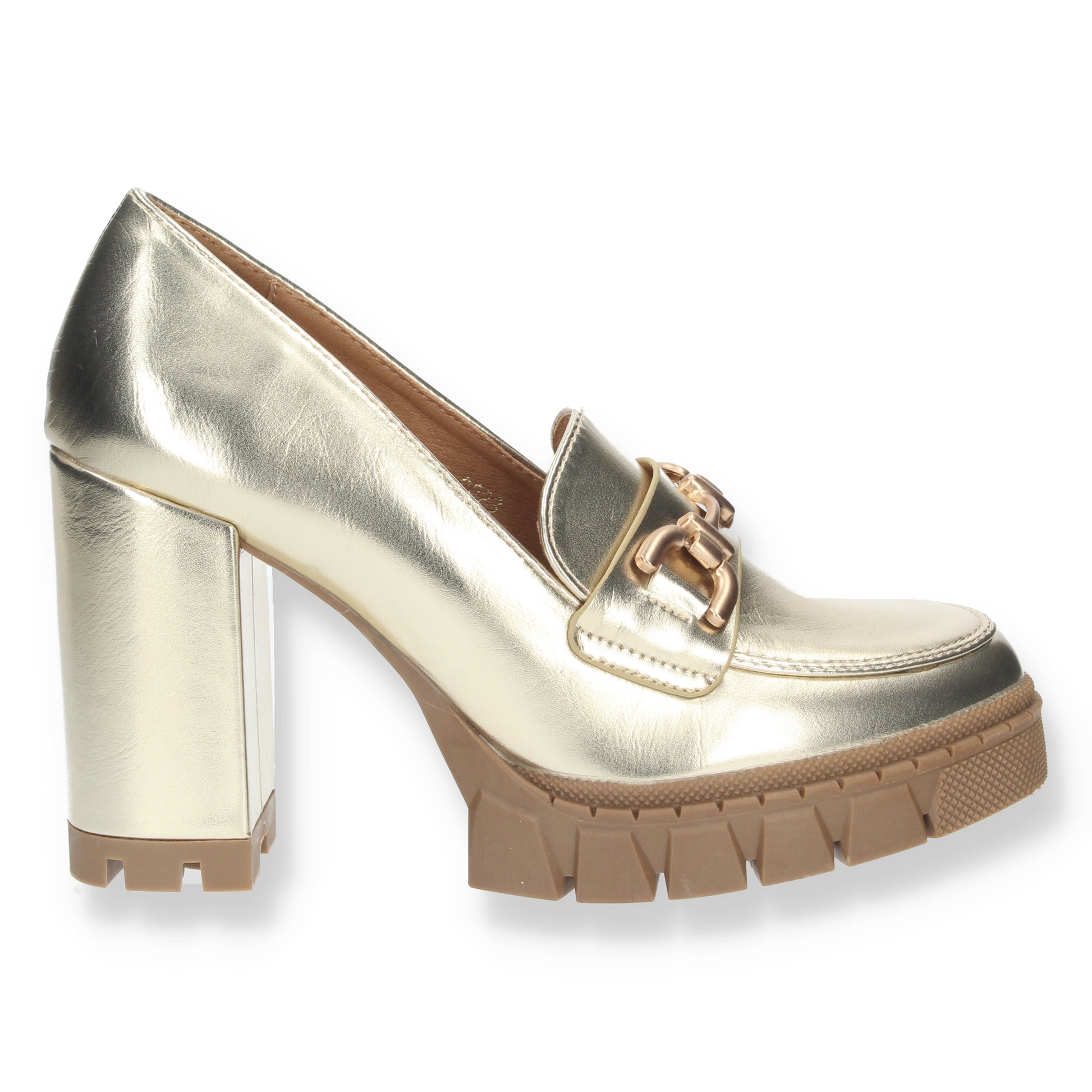 Comprar Mocasin de tacon 8023-Oro-Luca Morelli