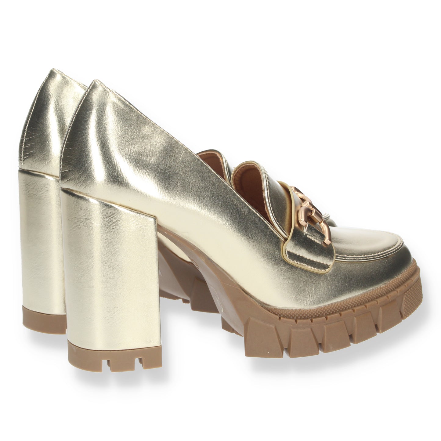 Comprar Mocasin de tacon 8023-Oro-Luca Morelli