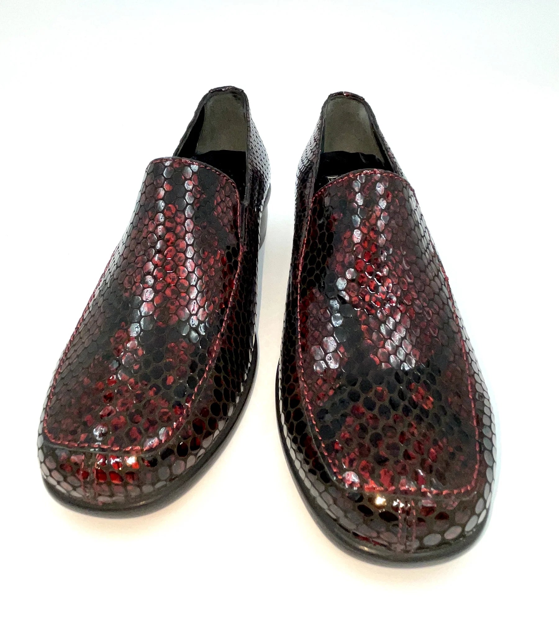 Comprar zapato vestir mujer marron piel imitacion serpiente-Luca Morelli