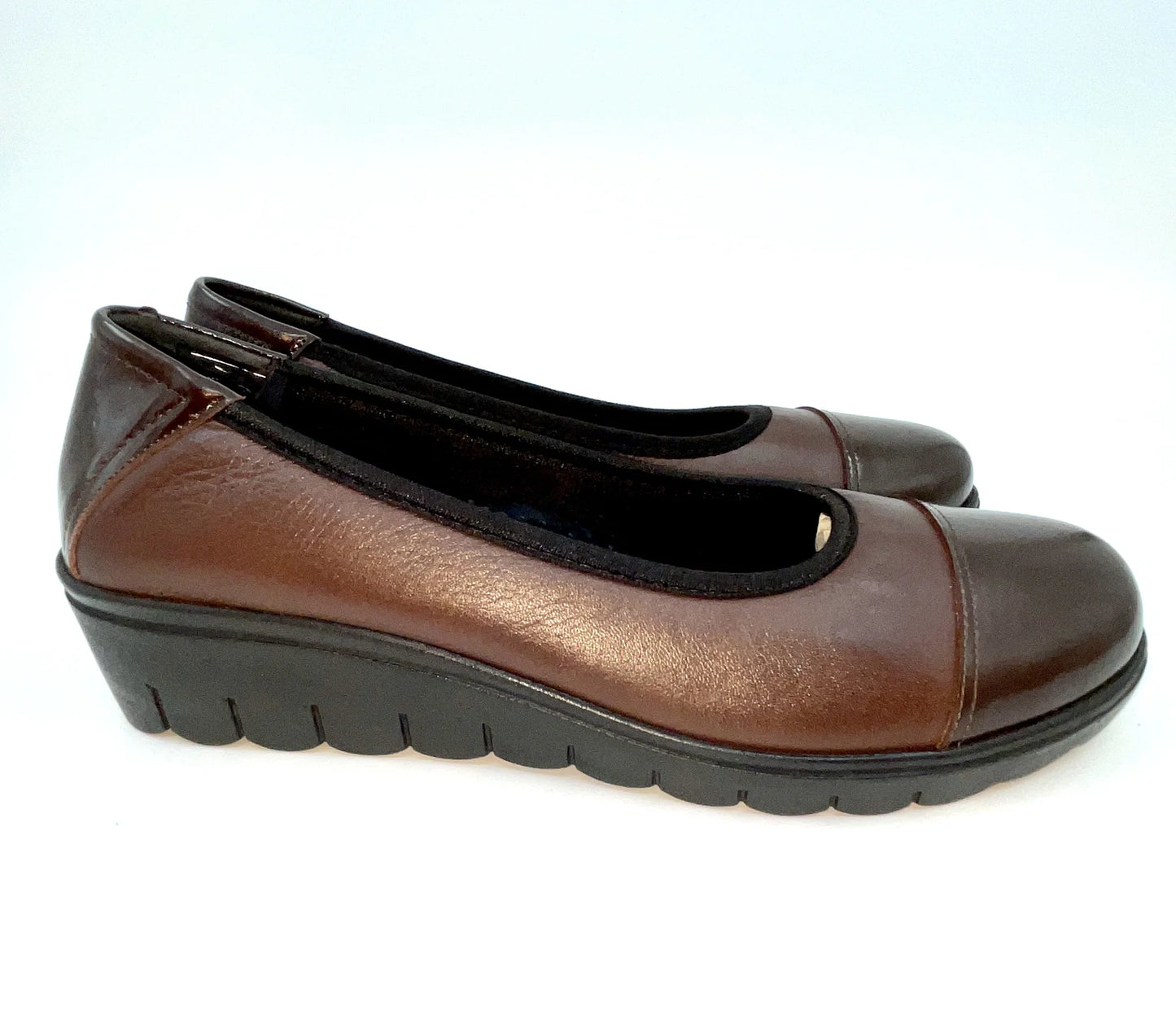 Comprar zapato vestir mujer marron piel vacuno/charol-Luca Morelli