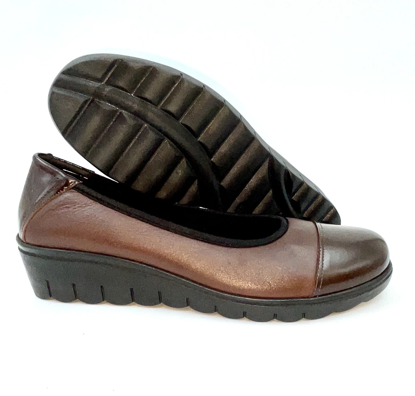 Comprar zapato vestir mujer marron piel vacuno/charol-Luca Morelli