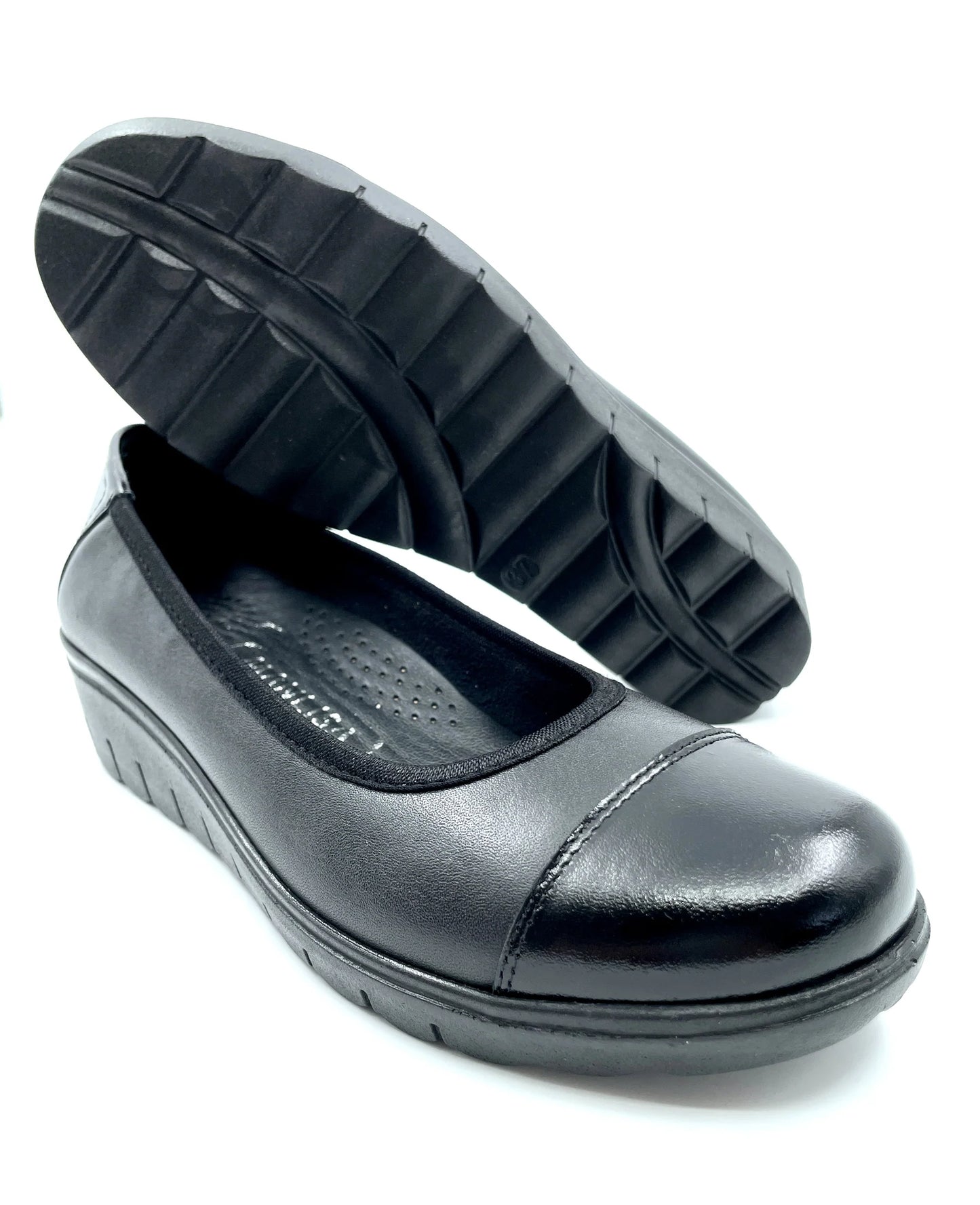 Comprar zapato vestir mujer negro piel vacuno /charol-Luca Morelli