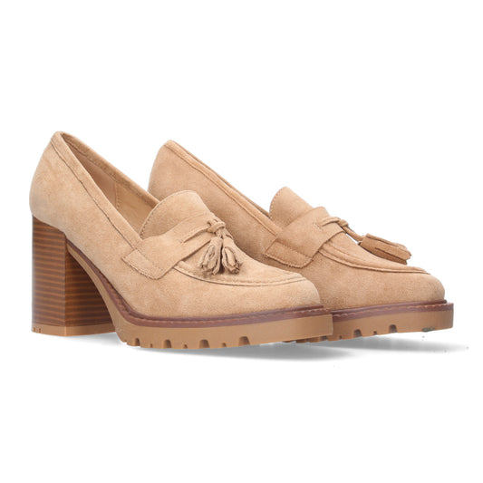 Comprar Mocasin de tacon S-2497-Beige-Luca Morelli