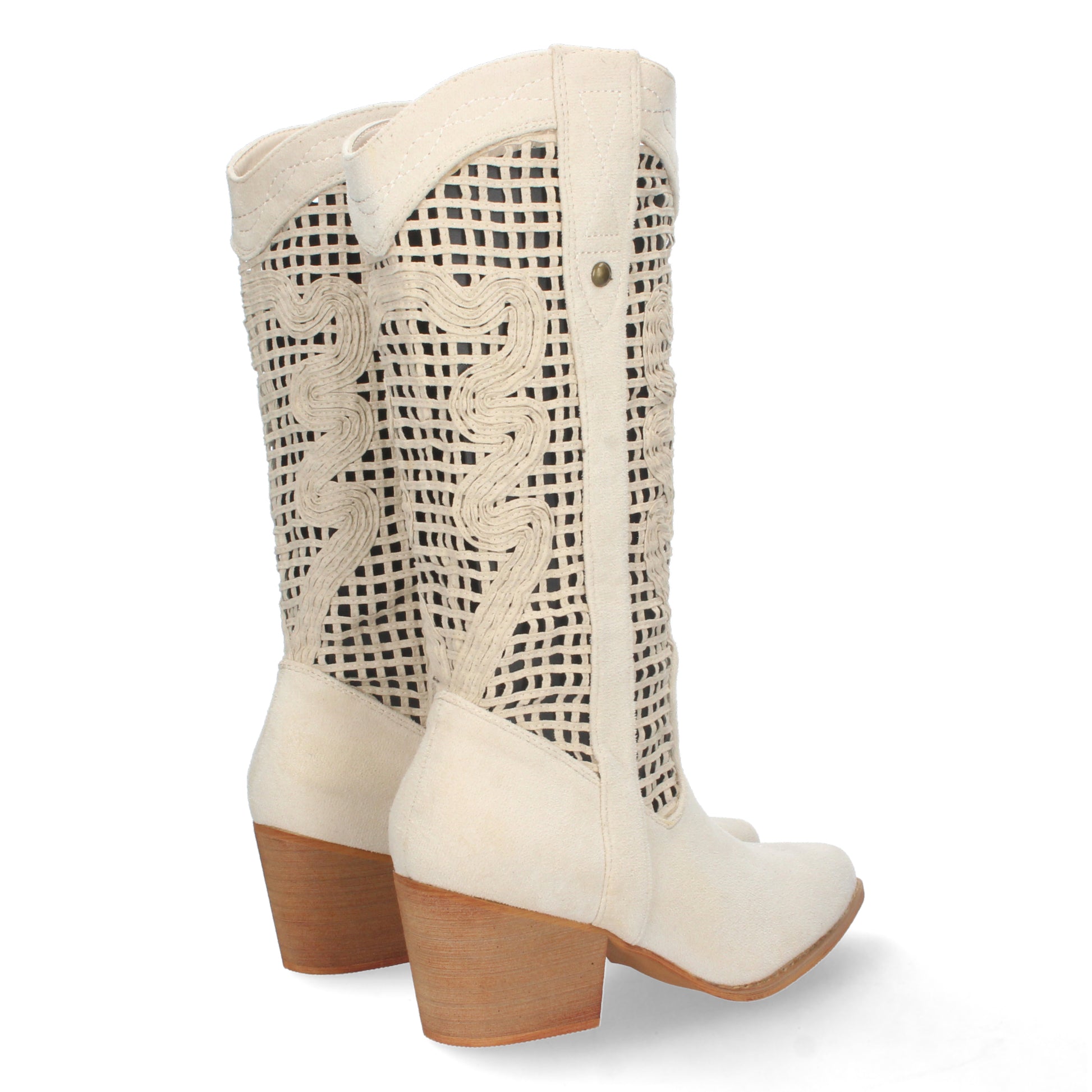 Comprar Bota de Tacon para Mujer YZ22-145-Beige-Luca Morelli