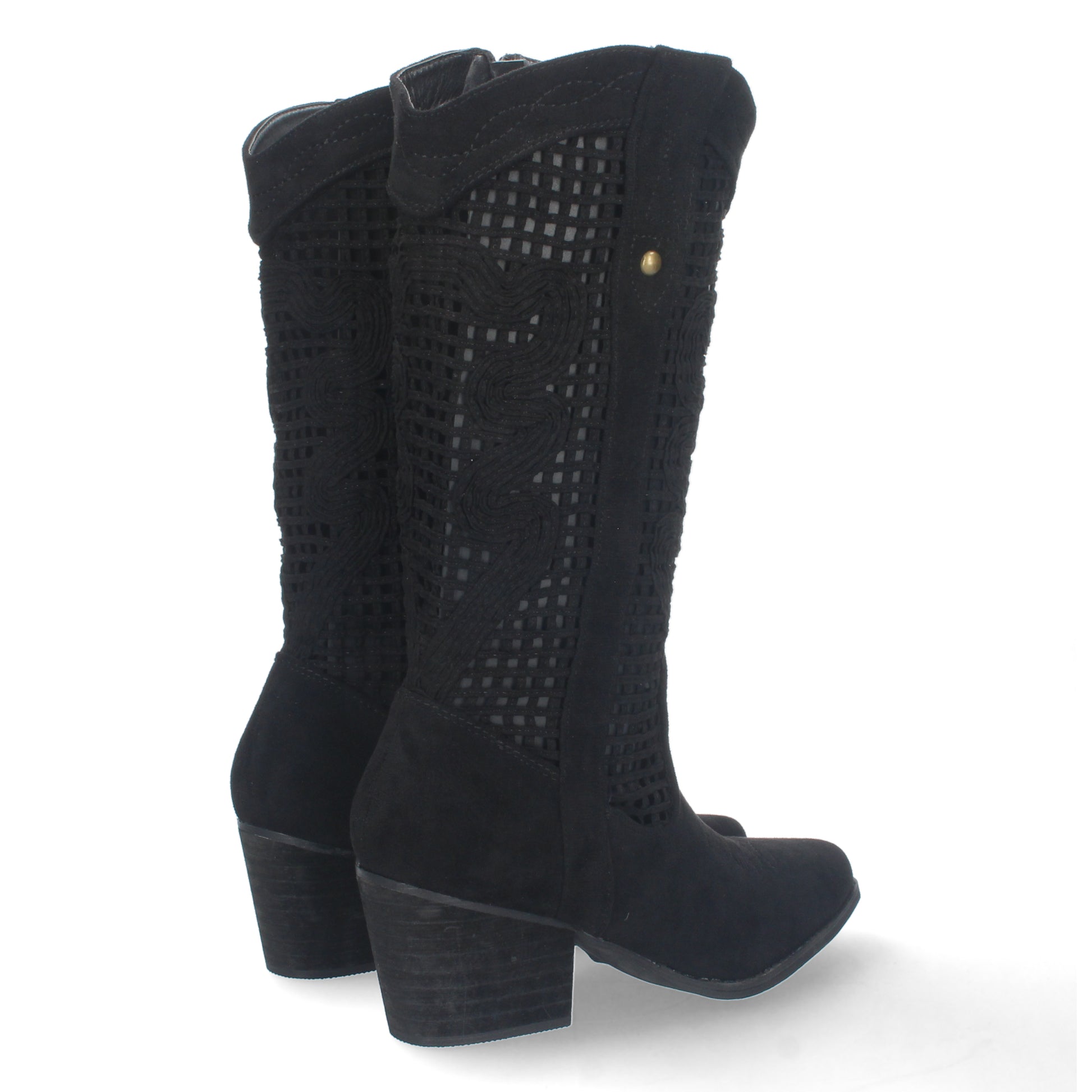 Comprar Bota de Tacon para Mujer YZ22-145-Negro-Luca Morelli